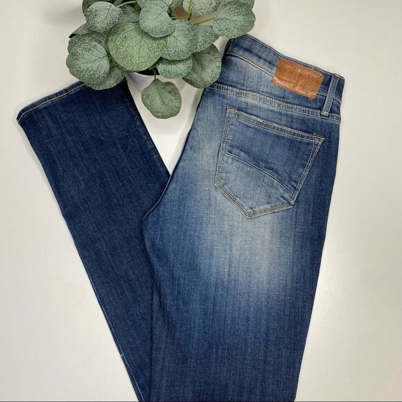 Driftwood | Jody Distressed Patched Straight Leg Jeans - Picture 1 of 6